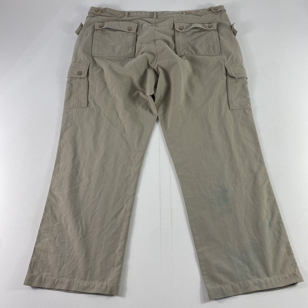 Clothing Arts Pants Mens 42x32 Khaki Nylon Cargo Hiking Pickpocket Proof Outdoor - Picture 16 of 16